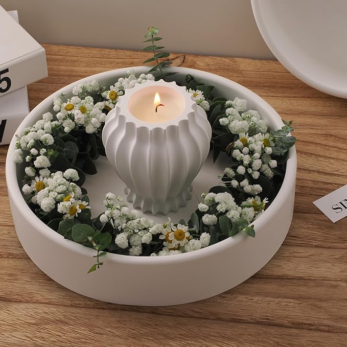 Large Silicone Bowl Mold,Silicone Molds for Resin Concrete Cement, Big Container Storage Mold Jewelry Candle Holder Mold Storage Tray Mold Plant Pot Mold DIY Storage Art Crafts(C)