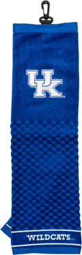 Team Golf NCAA Kentucky Wildcats Embroidered Golf Towel Embroidered Golf-Towel, Checkered Scrubber Design, Embroidered-Logo (Pack of 6)
