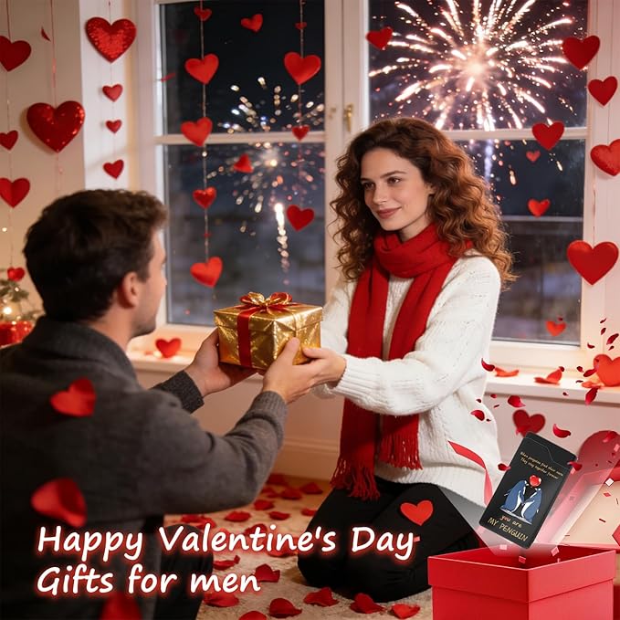 LcFun Electric Lighter USB Rechargeable, Valentines Day Gifts for Him Her, Romantic I Love You Gifts for Boyfriend Girlfriend Wife Husband Valentines Gifts for Men Women Couple