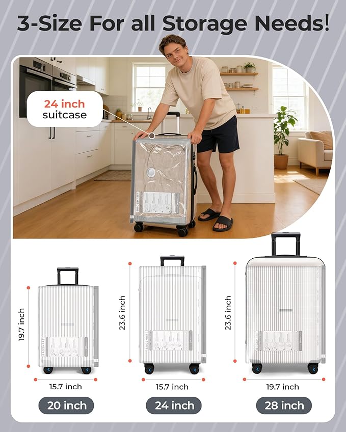 BAGSMART Vacuum Bags for Travel with Rechargeable Air Pump, Portable Space Saver Bags for Travel & Home, Vacuum Compression Seal Bag for Clothing, Blanket, 15 Pack-Gray