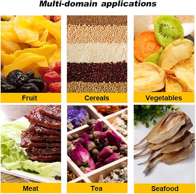 20 Layer Food Dehydrator Fruit Vegetable Dry Machine Pet Food Dryer Food Dehydrator for Drying Stainless steel 110V 86℉-194℉