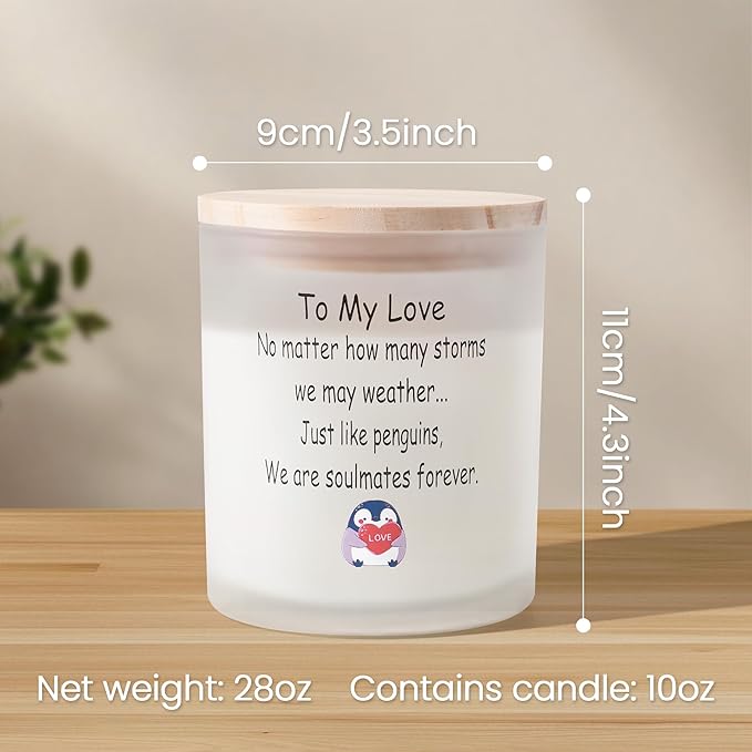 Cookie Strong Scented Candle, 10oz Candle Jars Single Wick Candle, Slow Burning Natural Soy Wax, Valentine's Day Gifts for Lover Wife Women Birthday Christmas