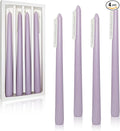 Dripless Handmade Purple Taper Candlesticks Lavender Scented Long Lasting Burn Smokeless Aromatherapy Candles 10 Inch Elegant Tall Candles for Home Décor Women's Gift