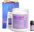 Lavender Cedarwood Wickless Candle for Candle Warmer Lamp with 10ml Essential Oil for Custom Aroma, Flameless Non-Toxic Soy Scented Candle for Home, Valentine Holiday or Birthday Gift for Women & Men