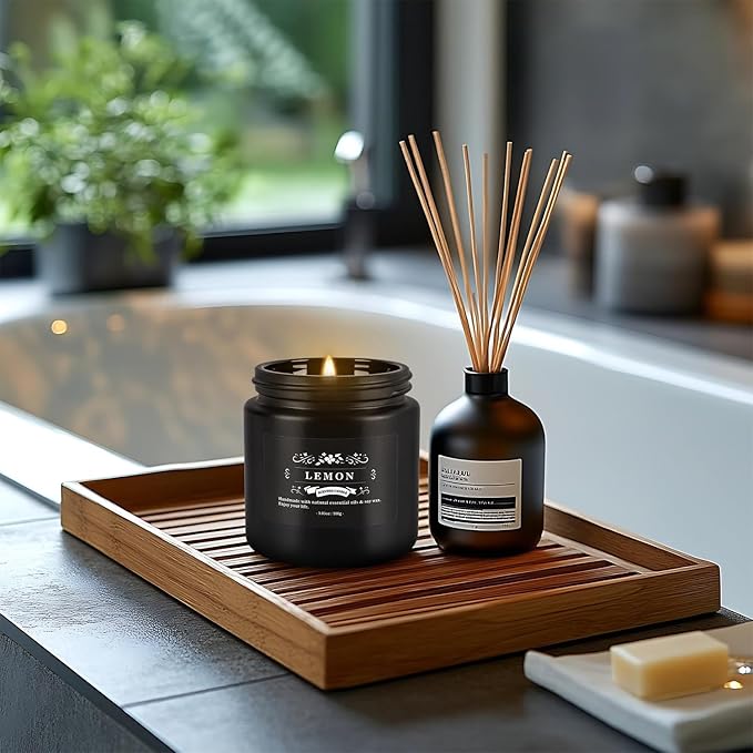 12 Pcs Halloween Scented Candles with Added Natural Essential Oils, 3.05oz, Suitable for Various Festivals, Parties, Yoga, and Home Scene(Black)