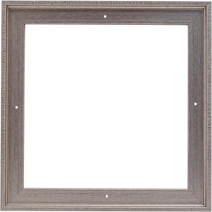 Pixy Canvas Floater Frame 15x15 for 3/4 (0.75) inch Deep Canvas Paintings/Canvas Prints/Wood Canvas Panels/Wall Art/Wall Decor/Home Decor/Artwork (Antique Silver, 15 x 15 inch, Square)