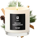 Lulu Candles | Balsam & Cedarwood | Smells Like Fresh Fir | Luxury Scented Soy Jar Candle | Hand Poured in The USA | Highly Scented Long Lasting (9 Oz.)