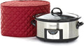Covermates Keepsakes Slow Cooker Cover – Quilted Electric Appliance Protector for Kitchen Counter Storage – Dust & Stain Resistant – Washable Slip-On Design, Red