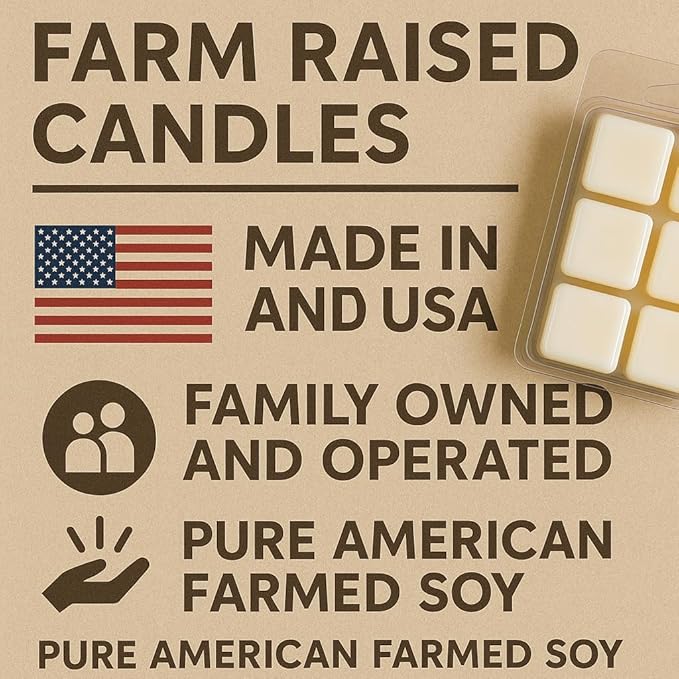 Farm Raised Candles - USA Grown Soy Wax Melts - Fall Spice - Bakery Variety Pack – 5 Pack, 16oz Total – Wax Melts Warmer Scents – Cinnamon, Pumpkin, Pecan Waffles, Cozy Kitchen Scents