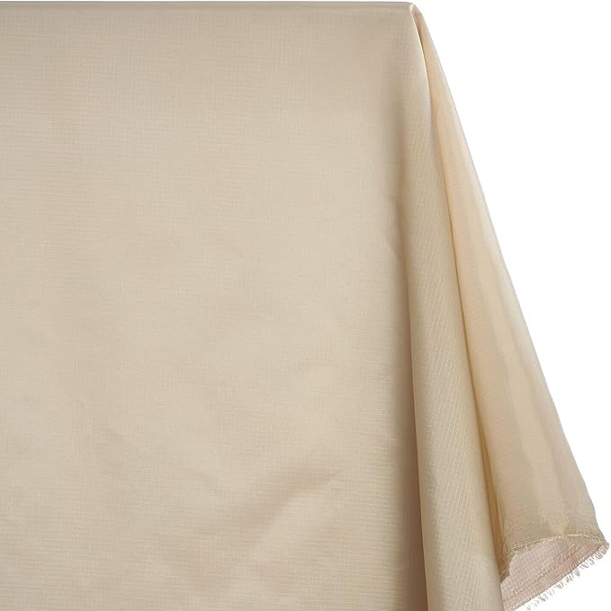 Ottertex Nylon Ripstop Fabric Waterproof Heavy Duty Outdoor Lightweight By The Yard Wholesale - Beige (1 Yard)