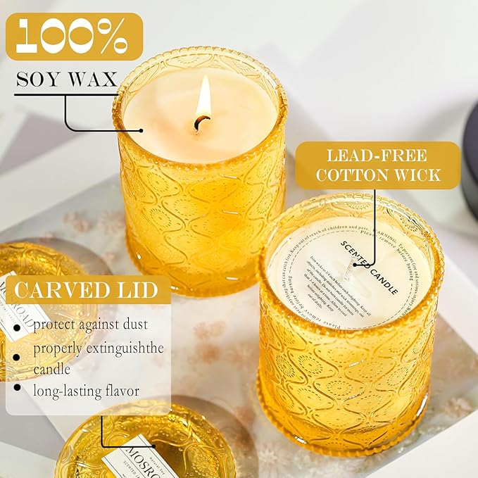 Vanilla Cupcake Scented Jar Candle for Home - Warm Vanilla Sugar & Vanilla Bean Natural Soy Candle, Luxury Aromatherapy Candles for Cozy Home Scented, Gifts for Women & Mom,Bakery Scent & Relaxation