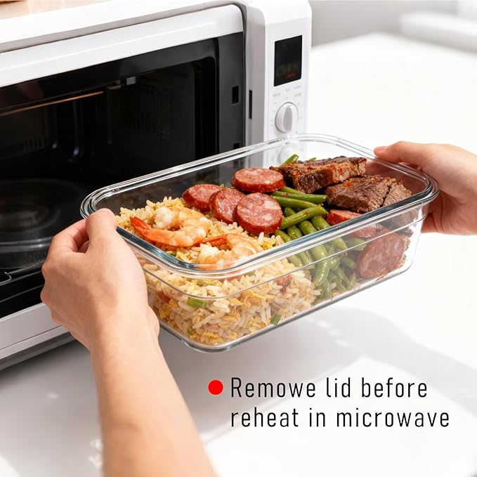 2.8L Tritan Plastic Food Storage Containers, Airtight Tritan Plastic Locking for Fridge Freezer, Meal Prep, Deli Meat, Snacks, 8 Containers with Lids, 16 pieces, Extra Large, Clear