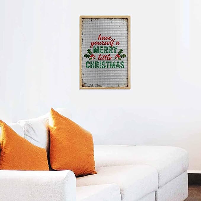 AIVKIEJK Diamond Painting Kits for Adults - Merry Christmas Santa Painting DIY 5D Full Drill Diamond Dots Paintings with Diamonds Gem Art and Crafts Home Decor 8"x12"