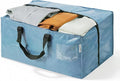 WORKPRO 1 Pack Extra Large Moving Bags with Zippers & Carrying Handles Backpack Straps, Heavy-Duty Storage Tote for Space Saving & Storage, Alternative to Moving Box (Dusty Blue)