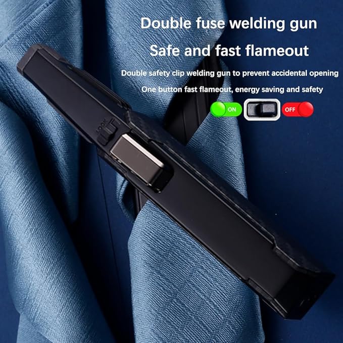 Butane Torch Lighter One-Hand Operation Lighter Adjustable Jet Flame with safety lock Kitchen Cooking Torch Gift Box Package (Butane Gas Not Included) (Black)