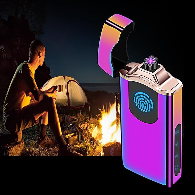 Triple Arc Plasma Lighter 500 mAh Battery USB Rechargeable Windproof Cool Lighter (Colorful)