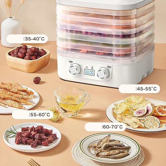 Food Freeze Dryer Machine for Home with 5 Trays, Candy Freeze Dryer with Smart Timer & Temp Control, Freeze Dried Snack Maker for Fruit, Meat & Veggies Storage (Blue)
