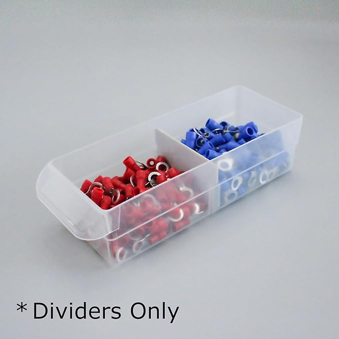 (32-Pack) Small Drawer Dividers compatible with Craft Cabinet and Hardware Storage Organizers, (Dividers Only) Made of High-Strength Fiberglass, Easy to Label