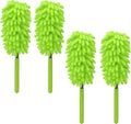 zdyCGTime Microfiber Delicate Duster, Comfortable Non Slip Handle, Detachable Washable Duster Head, Used to Clean Cars, Computers, Air Conditioners, Televisions and Other Products(4Pack/Green)