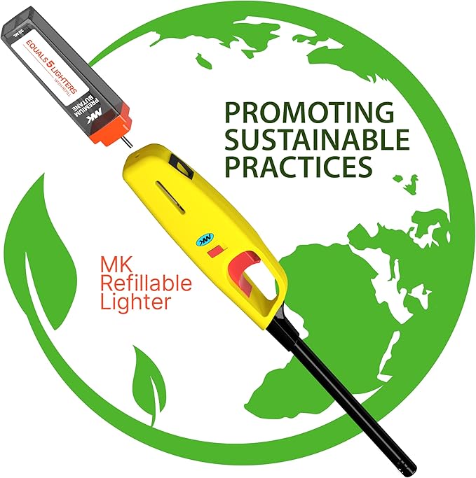 MK Multi-Purpose Classic Candle Lighters - 4 PC Family Pack, Ideal for Candles, Camping & Outdoor Use