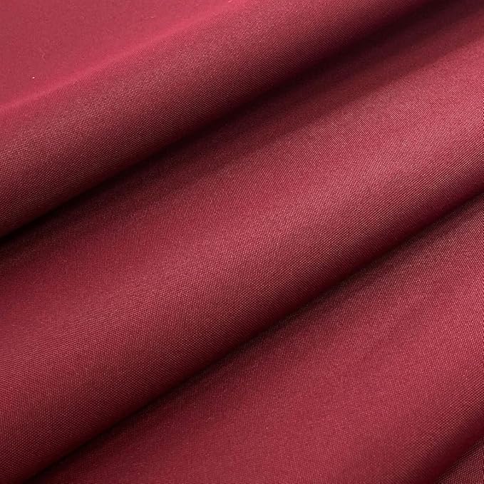 Mybecca Waterproof Canvas Marine Fabric 600 Denier Indoor/Outdoor PU Backing UV Protector Burgundy 1 Yard