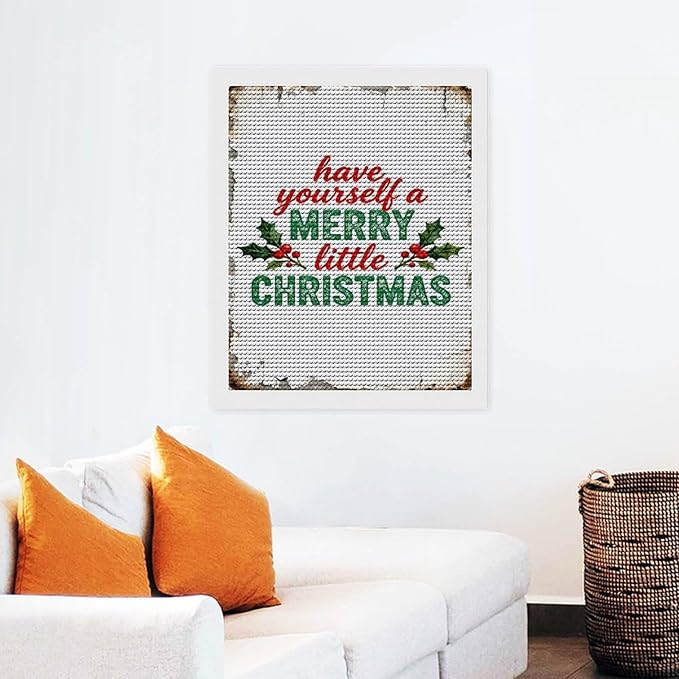 AIVKIEJK Diamond Painting Kits for Adults - Merry Christmas Santa Painting DIY 5D Full Drill Diamond Dots Paintings with Diamonds Gem Art and Crafts Home Decor 16"x20"