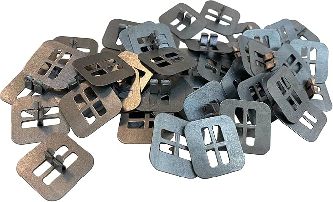 PXBBZDQ Wood Candle Wick Base Clips for Candle Making DIY | Sustainer Tabs Fit Most Wooden Wicks | Longer Burn Time & Less Wasted Wax(50pcs)