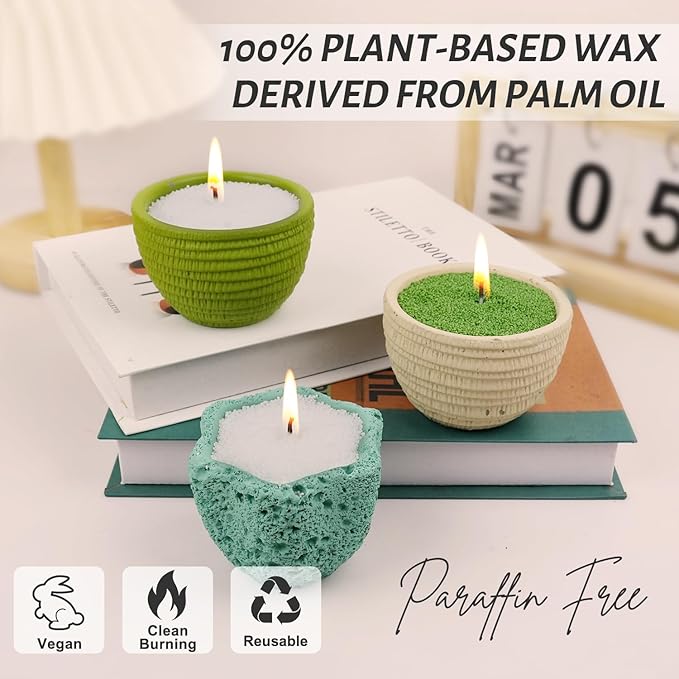 Candle Sand With Wicks, Pearled Candle Wax for DIY Candles Making, 18Oz Refillable Beads Wax Non-Toxic Natural Sand Beaded Waxs Customized Pearled Candles Making For Home Decoration Wedding Party