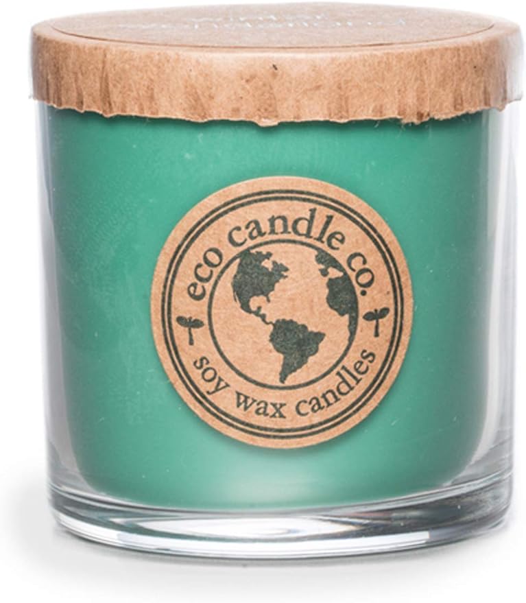ECO CANDLE CO. Recycled Candle, Winter Wonderland, 6 oz. - Scents Of Pine, Spruce, & Fir - 100% Soy Wax, No Lead, Kraft Paper Label & Lid, Hand Poured, Phthalate Free, Made From Midwest Grown Soybeans