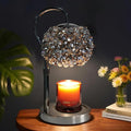 Luxury Candle Warmer Lamp with Timer & Dimmable Brightness, Crystal Gemstone Shade & Premium Base - Adjustable Wax Melt Warmer for Home Decor