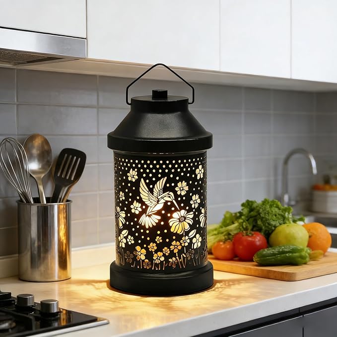 Dialan's Candle Warmer Lamp with Timer - Electric Candle Wax Melt Warmer with Dimmer for Scented Wax Jar Candles Home Decor Bedside Candle Lamp Birthday Gifts for Women Mom Hummingbird Lantern