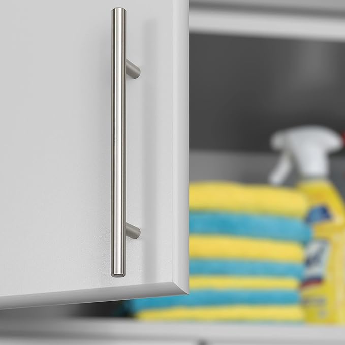 Prepac Elite 54" Wall Cabinet, Light Gray Storage Cabinet with 2 Adjustable Shelves, Storage for Pantry, Kitchen and Bathroom 12" D x 54" W x 24" H