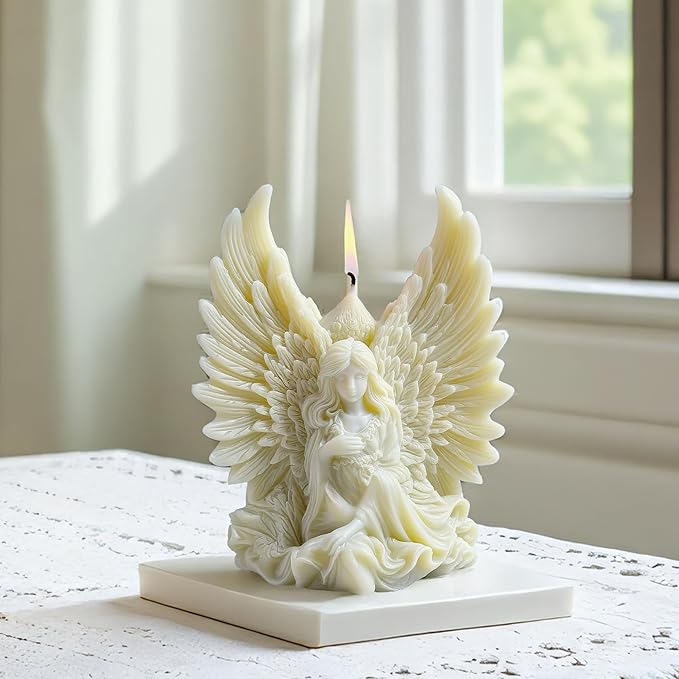 Angel Silicone 3D Flower & Rose Mold - Peony & Candle Mold for Resin, Clay & Soap Making - Craft Supplies