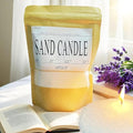 LONGDI Pearl Candle Sand with Wick, 18 oz Scented Sand Candle with 25 Wax Wicks for DIY, Christmas, Friends Party, Decoration, Holiday Gifts. (White, Lavender Scent)