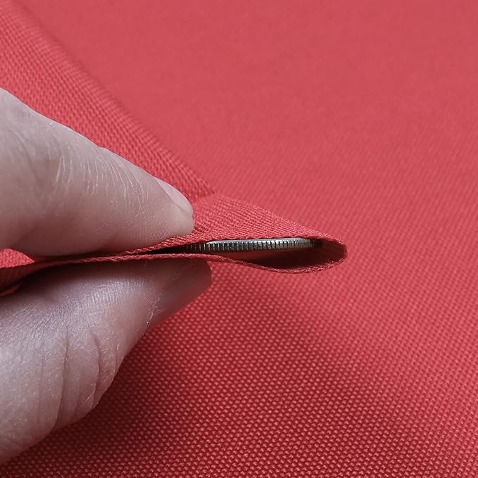 Soft Waterproof Canvas Fabric PU Backing, 600 Denier Ripstop UV Protection 30 x 60 Inch Canvas Cordura Fabric for Outdoor/Indoor, DIY Crafts, Bags, Awning, Marine, Furniture Cover(Red)