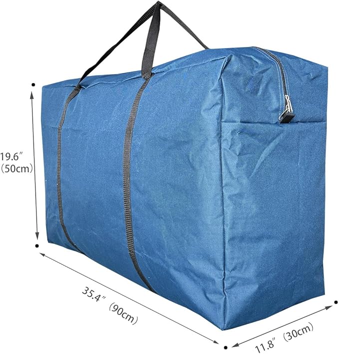 Extra Large Heavy Duty Storage Bags Moving Bags Tote Space Saver Travel Duffel Bag, Made of Tough 600D Oxford Cloth for Moving, Traveling, Camping, Holiday Decoration Storage