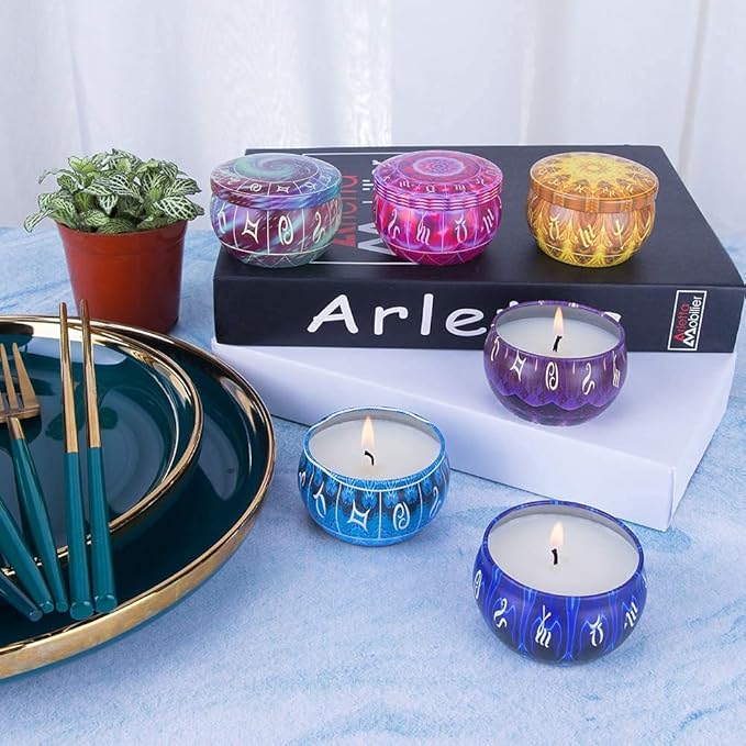Scented DIY Wax Candle Making Kit, Candle Kit Gift Box DIY, Kit Manufacturing Candle Essential Oil Scented DIY TH0JY-1210