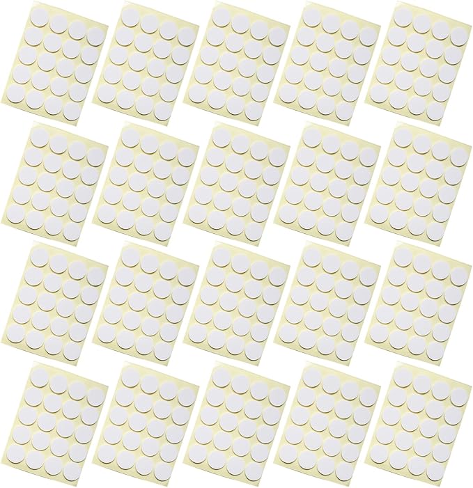 Pack of 20 Sheet Secure and Reliable Candle Wick Stickers Adhesive Heat Resistant Stickers Great for DIY Candle Making, As Pictures Shown