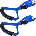E-cowlboy Auto Cane Grab Handle - Adjustable Standing Aid Safety Portable Vehicle Support Bar With Nylon Grip - Mobility Assist Device (Blue 2 Pack)