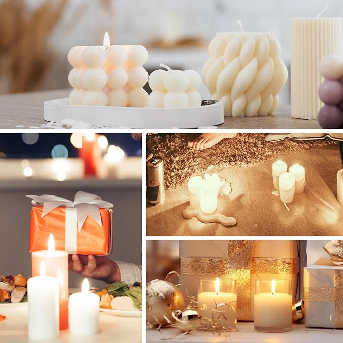 SACATR 2LB Soy Wax for Candle Making, 100% Soy Wax - Natural Candle Wax- No additives and Pure, Premium Quality Candle Wax for Candle Making