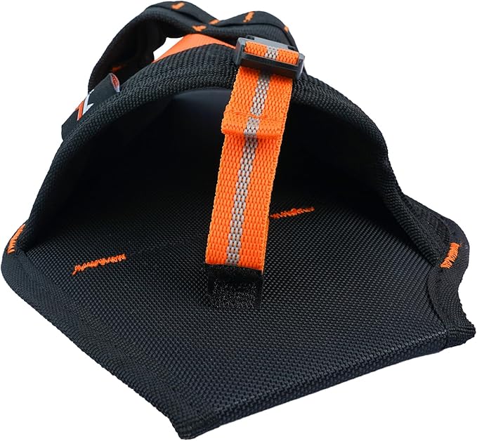 Zeluga 20-395 Heavy Duty Impact Driver Ballistic Poly Holster with Adjustable Strap and Quick Release Buckle, Orange/Black
