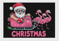 AIVKIEJK Diamond Painting Kits for Adults - Christmas Santa Flamingo Xmas Painting DIY 5D Full Drill Diamond Dots Paintings with Diamonds Gem Art and Crafts Home Decor 8"x12"
