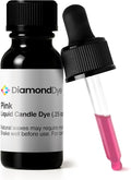 Pink Liquid Candle Dye (.25 oz) - Made in the USA - Safe and Easy to Use - Pure and Simple Ingredients - Candle Making Supplies for Soy, Paraffin, Palm or Gel Wax - 10 Vibrant Colors to Choose from
