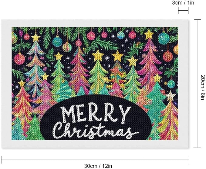 AIVKIEJK Diamond Painting Kits for Adults - Colorful Christmas Tree Painting DIY 5D Full Drill Diamond Dots Paintings with Diamonds Gem Art and Crafts Home Decor 8"x12"