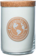 ECO CANDLE CO. Recycled Candle, Spa Day, 26 oz. - Scents of Flowers, Musk, Melon, Citrus, & Ocean Air - 100% Soy Wax, No Lead, Kraft Paper Label & Lid, Hand Poured, Phthalate Free