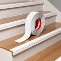Heavy-Duty Stair Edge Trim, 3.3FT Vinyl Rubber Stair Nosing, Non-Slip Self Adhesive Stair Edge Protector Suitable for Indoor/Outdoor Stairs, Non-Slip and Waterproof