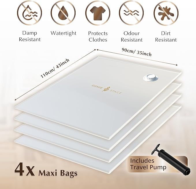 Genie Space - Premium Bags - Maxi - 4 Pack