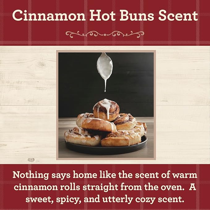 Our Own Candle Company, Cinnamon Hot Buns Scented Mason Jar Candles, 40 Hour Burn Time, 7 Ounces (3 Pack)