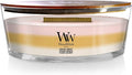 WoodWick Island Getaway Trilogy Gifts for Women and Men, 16 oz Ellipse Trilogy Candle with Crackling Wick