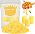 VIPwax Yellow Beeswax Pellets 2LB, Natural Organic Beeswax, Beeswax for Candle Making, Body, Skin Care DIY, Lip Balm and Soap Making Supplies